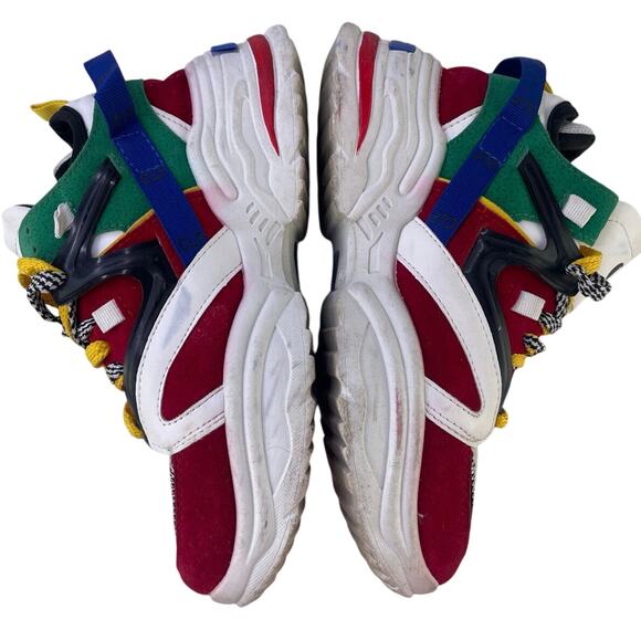 CLF Chilifeng Multi Primary Color Funky Suede Streetwear Sneaker Multi Laces S39 - Picture 6 of 14